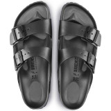 Birkenstock Women's Arizona Eva Sandals in Metallic Anthracite side view