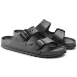 Birkenstock Women's Arizona Eva Sandals in Metallic Anthracite detail