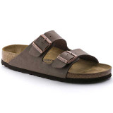 The Birkenstock Men's Arizona Sandals in Mocha Nubuck