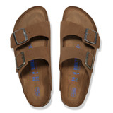 The Birkenstock Men's Arizona Sandals in Dark Tea Brown Suede