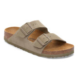 The Birkenstock Men's Arizona Sandals in Faded Khaki Suede