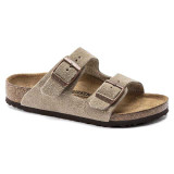 Birkenstock Kids' Arizona Sandals Taupe Suede top view