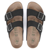 The Birkenstock Women's Arizona Sandals in Black Biribuc