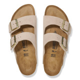 The Birkenstock Women's Arizona Sandals in Sandcastle Suede