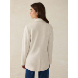 Faherty Women's Inlet Knit Blazer  in Light Oatmeal