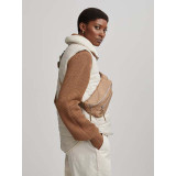Varley's Women Ellis Reversible Quilt Gilet in Sandshell White