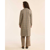 The Pendleton Women's Hudson Long Wool Coat in Tan and Brown