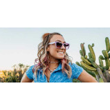 Blenders Mave Cat Eye Sunglasses Lavender Lilly side view