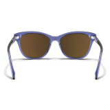 The Blenders Palmy Sunglasses in the Crystal Indigo Colorway