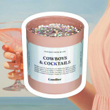 The Candier Cowboys And Cocktails Glitter Candle