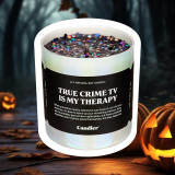 Candier True Crime TV Glitter Candle