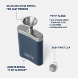 YETI Flask in Navy