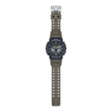 G-Shock GA100TU-1A3 Analog-Digital Watch Black and Army Green front view