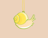 And Here We Are Snail Air Freshener
