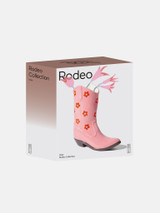 The Doiy Design Rodeo Cowboy Boot Vase in Pink