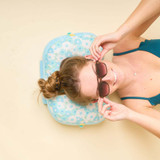 Ballast x The Darling Effect Beach Pillow - Daisy Craze Aqua