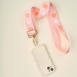 The Darling Effect Hold The Phone Crossbody Strap in Daisy Pink