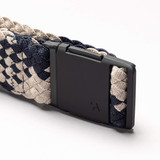 Arcade Futureweave Woven Belt Oat/Navy side view