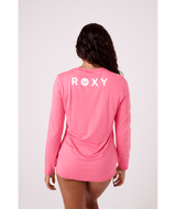 Roxy Women's New Enjoy Waves Long Sleeve Rashguard in Maui Pink