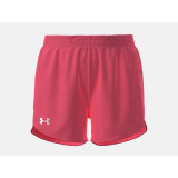 Under Armour Girls Play Up Mesh Shorts in Super Pink