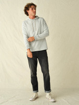 The Fair Harbour Men's Textured Tailwind Hoodie in Heather Grey