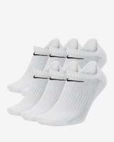 Nike Cushioned Training No-Show Socks 6-Pack White
