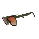 The Goodr VRG Sunglasses in Black and Orange