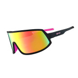 goodr Wrap G Sunglasses in Black and Orange front view