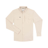 Poncho Outdoors Men's Western Snapshirt Big Bend tan brown plaid front