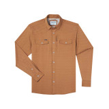Poncho Outdoors Men's Western Snapshirt Clyde tan front