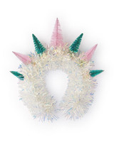 The Packed Party Rockin 'Round The Christmas Tree Headband in Iridescent Pink and Green
