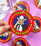 Beyoncé This Ain't Texas Air Freshener packaging detail