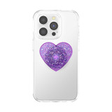 PopSockets Iridescent Confetti Dreamy Heart PopGrip front view