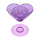PopSockets Iridescent Confetti Dreamy Heart PopGrip expanded position