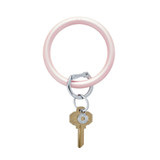 O-Venture Pearlized Silicone Big O Key Ring - Rose