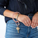 The O-Venture Silicone Big O Key Ring in Rosé