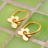 Get Back Gold Daisy Disco Hoop Earrings