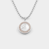 The Get Back St. Christopher Medium Pendant Necklace in Petal