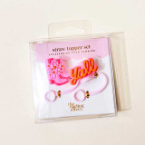 The Darling Effect Cowgirl Straw Topper Set
