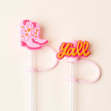 The Darling Effect Cowgirl Straw Topper Set