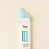The Darling Effect Tumbler Straw Set in Oh So Fancy Blue close-up