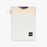 The Thread Wallets Vertical Wallet in the Off White colorway