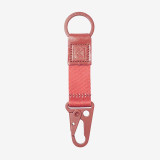 The Thread Wallets Keychain in the Red colorway