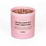 Candier Dreaming of a Pink Christmas Candle