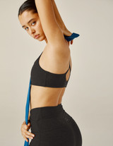 Beyond Yoga Women's Spacedye Racerback Sports Bra in Darkest Night