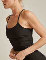 Beyond Yoga Women's Spacedye Racerback Crop Top in Darkest Night