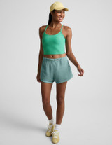 Beyond Yoga Women's Spacedye Slim Racerback Cropped Tank Bright Emerald Green front view