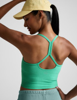 Beyond Yoga Women's Spacedye Racerback Crop Top in Bright Emerald green