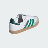 The Adidas Women's Samba OG Shoes in White and Green