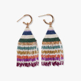 Ink & Alloy James Mini Hoop Beaded Earrings side view